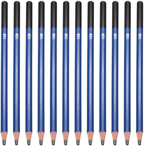 PATIKIL 10B Drawing Pencils, 12PCS Sketch Pencils for Drawing, Art, Classroom, Office, Home, Gifts