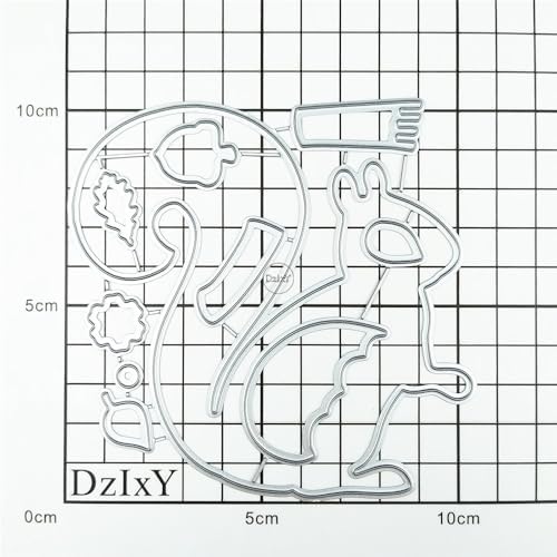 Patchwork Animal Squirrel Metal Cutting Dies for Card Making