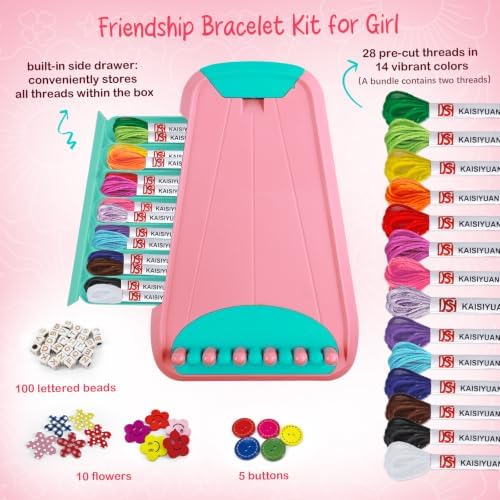 CEUCAL Bracelet Making Kit for Girls 8-12 - Friendship Bracelet Kit