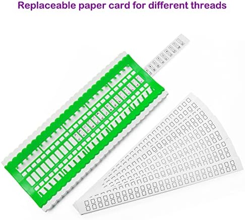 Luxiv 50 Position Embroidery Floss Organizer, Thread Shelf with 15P Card