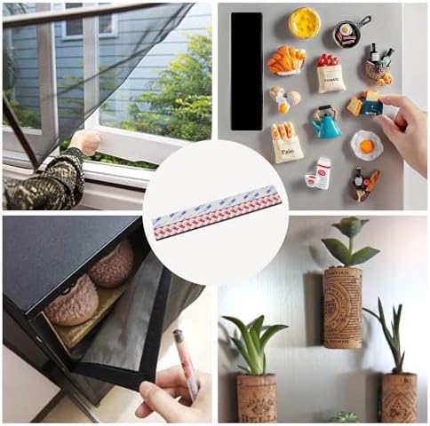 10 Pack=5 Pairs, A+B Paired Magnetic Tape with Adhesive Backing, Each 12in x 1in x 0.08in AB Pairing Magnet Strips Match to Use for DIY Closure Craftings