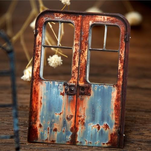60PCS Industrial Vintage Sticker Set, Coated Paper Stickers with Rusty Gears, Keys, Frames, and Butterflies for Scrapbooking, Journaling, and DIY Crafts