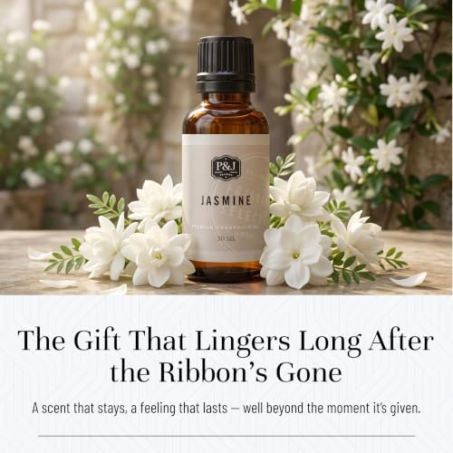 P&J Trading Fragrance Oil | Jasmine Oil 30ml - Candle Scents for Candle Making, Freshie Scents, Soap Making Supplies, Diffuser Oil Scents
