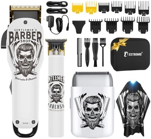 BESTBOMG® Hair Clippers for Men, Clipper, Trimmer & Shaver Set, BS-Y4T9