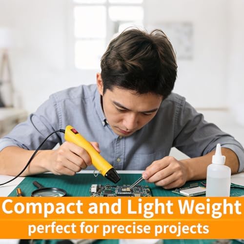 Heat Gun for Crafting, 110V 350W Handed Hot Gun for Shrinking Wrapping PVC | 3.28ft Ultra-Long Cable Portable, Dual-Temp Model Heat Gun with Stand and Power Cord for Sticker Shrinking and DIY Embossing