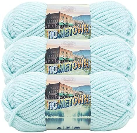 Lion Brand Yarn Hometown Yarn, Super-Bulky Yarn for Knitting, Crocheting, and Crafting, 3 Pack, Louisville Julep
