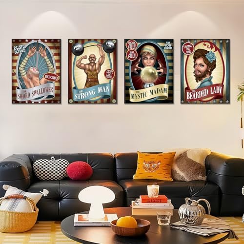 4Pack Halloween Diamond Art Kits for Adults, Diamond Painting for Beginner