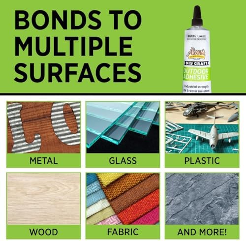 Aleene's DIY Craft Outdoor Adhesive, Heavy-Duty & Permanent, UV and Weather Resistant, 1.5 Oz