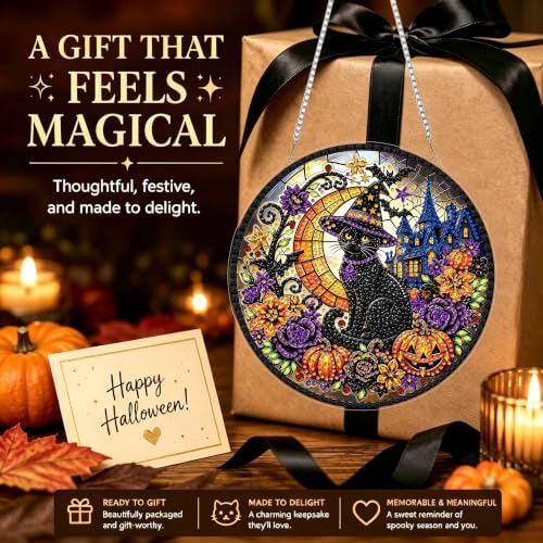 Halloween Hanging Diamond Art Kits for Adult Diamond Painting Kit Pendant