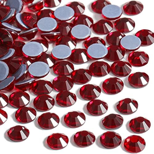 Beadsland Hotfix Rhinestones Bulk, Dark Siam, SS6, 14400pcs