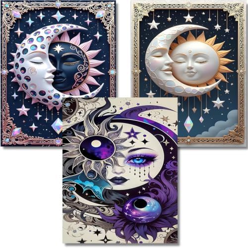 3 Pack card Diamond Art Kits for Adult Diamond Painting Kit for Beginner