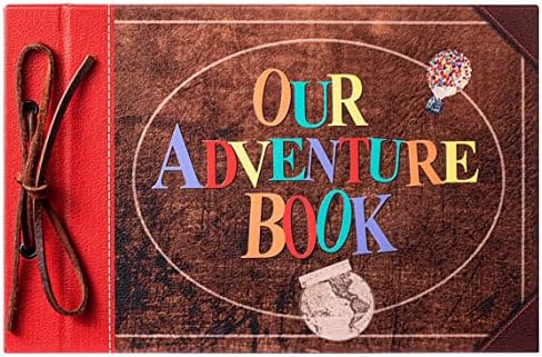 Scrapbook Photo Album Our Adventure Book Embossed Hard Cover