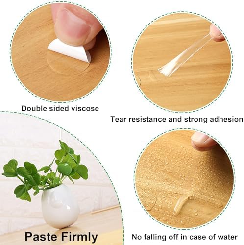 JANYUN 225 Pcs Double Sided Sticky Dot Stickers Round Putty Clear Sticky Tack