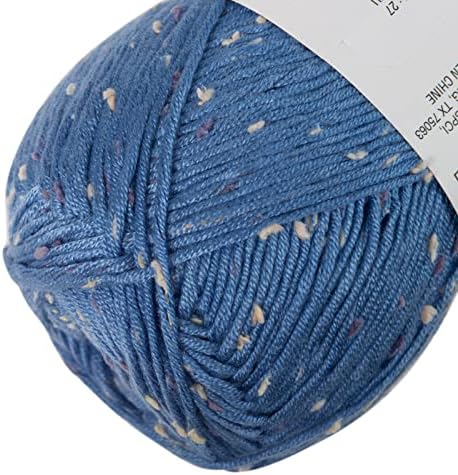 Loops & Threads Flecks Yarn - Yarn for Knitting, Crochet, Weaving, and Arts & Crafts - Blue, Acrylic Blend, 6.53 oz