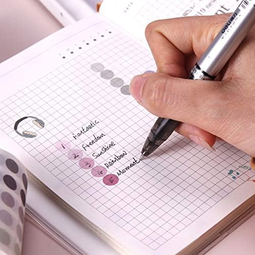 YUBBAEX Morandi 5/16" Dot Washi Tape Round Stickers 1250 Dots Stickers for Journal Planner Scrapbooking 2 3/8" x 10‘ (Genial)