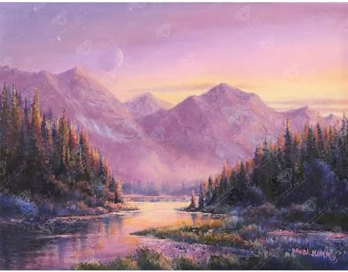 DIAMOND ART CLUB Purple Mountain Majesty Diamond Art Kits for Adults