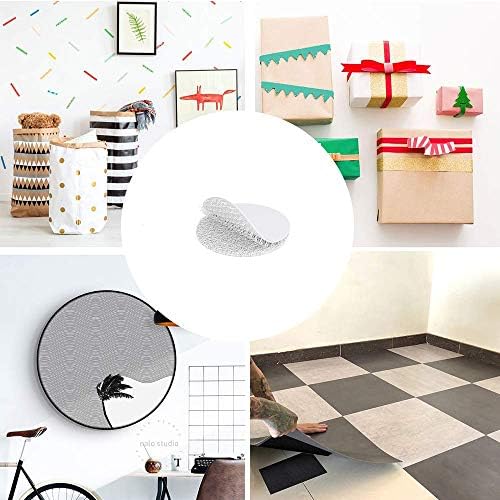 BRAVESHINE Hook and Loop Fasteners - 12 Sets Strong Adhesive Mounting Tape