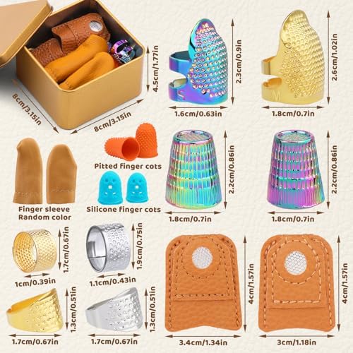 Ftyiwu Sewing Thimble, Thimble for Hand Sewing Finger Protector