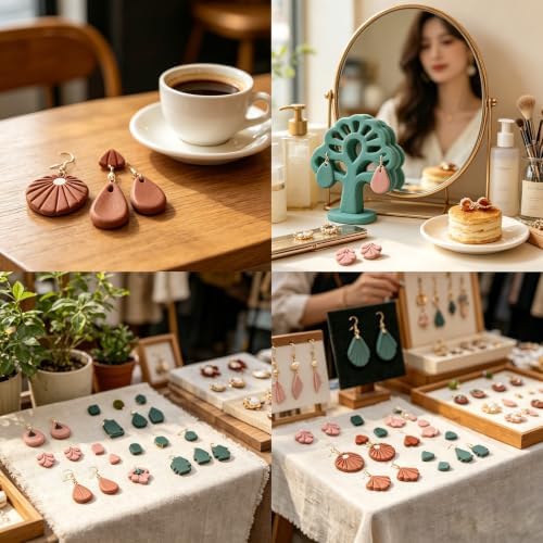 22Pcs Geometry Polymer Clay Cutters Boho Clay Earrings Cutters