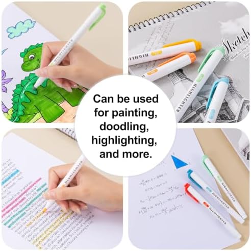 15 Count Dual-Tip Highlighters, Pastel Colors Fine & Bold Tip, Quick-Dry Non-Bleeding Highlighter Markers for Bible Journaling,School,Office,Notes (15 colors highlighters - Starry Sky Color)