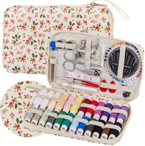 130PCS Printing Travel Sewing Kits for Adults Hand Sewing Accessories