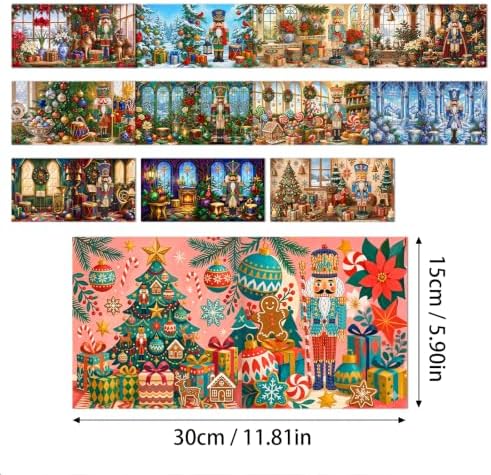 POETRYDRAW DIY Diamond Art Painting Greeting Card Kit, Creative Craft Set for Card Making，Christmas Soldier