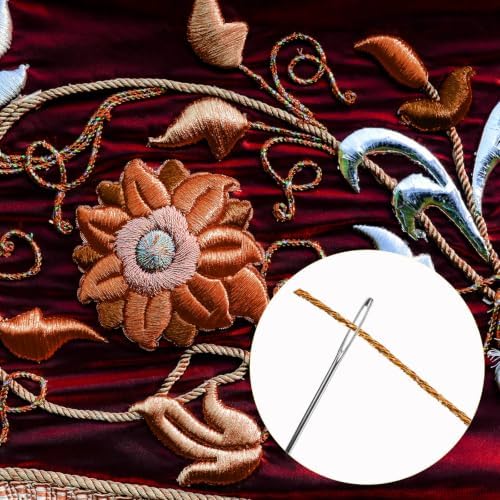 Gosknor 6 Skeins Embroidery Threads, Metallic Embroidery Floss