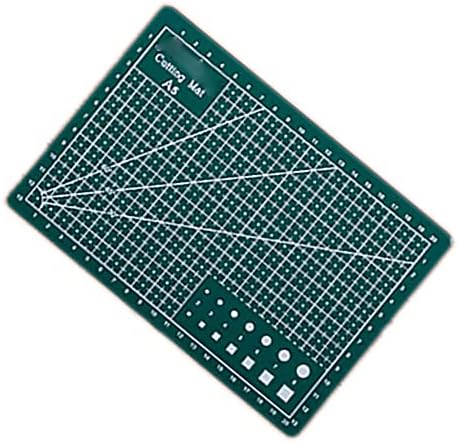 Self Healing PVC Cutting Mat, Gridded Rotary Cutting Board, Sturdy Craft Cutting Mat, Single Sided, A5, Dark Green