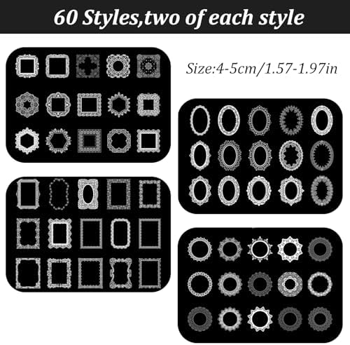 240PCS Lace Scrapbooking Stickers - Vintage Waterproof Scrapbook Supplies for Wedding, Transparent Stickers for Frame Journaling Album Embellishments, DIY Craft & Card Making Supplies