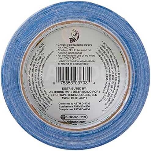 Duck Brand 1304959 Color Duct Tape, Single Roll, Blue