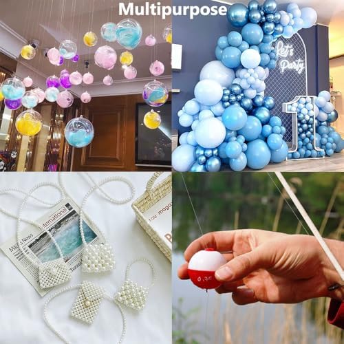 LUSTEMBER Fishing Wire, 1640 ft Clear Fishing Line, Strong Invisible String for Hanging Decorations, Balloons, Crafts, Jewelry Making, Beading, Bracelets and Necklaces