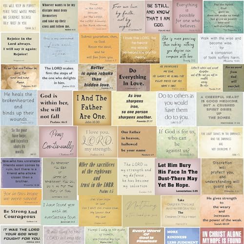 300pcs Vintage Bible Verse Stickers, Christian Bible Quote Stickers