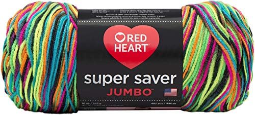 RED HEART Super Saver Jumbo Yarn, Black Light