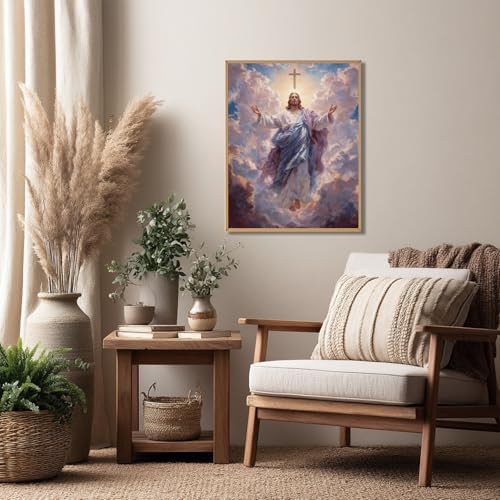 Reivworl Jesus Paint by Numbers Kit for Adults, Jesus Paint by Number for Adults, Painting by Number Kits for Gifts and Wall Decor 16x20Inch