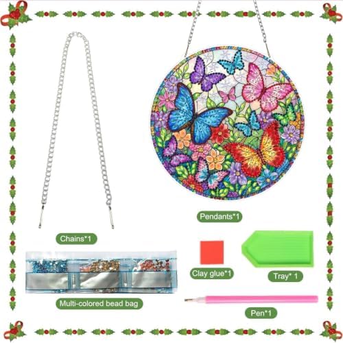 Butterfly Hanging Diamond Art Kits for Adult Diamond Painting Kit Pendant