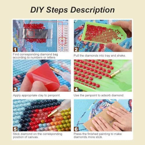 Domnpes Cross Diamond Art, Sunflower Diamond Painting Kit for Adults
