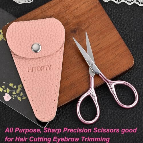 Small Pointed Scissors for Women Men Facial Hair, Beard, Mustache
