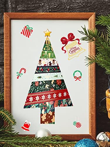 Outus 21 Rolls Christmas Gold Foil Holiday Washi Tape Decorative, Vintage