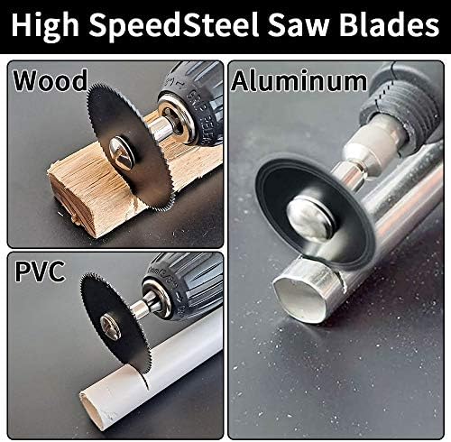 Cutting Discs for Dremel Rotary Tool, 3 Different Saw Blades to Meet Your Different Needs, Cutting Wheel Set Can Cutting Wood/Metal/Plastic/Glass/Stone and Make DIY Craft