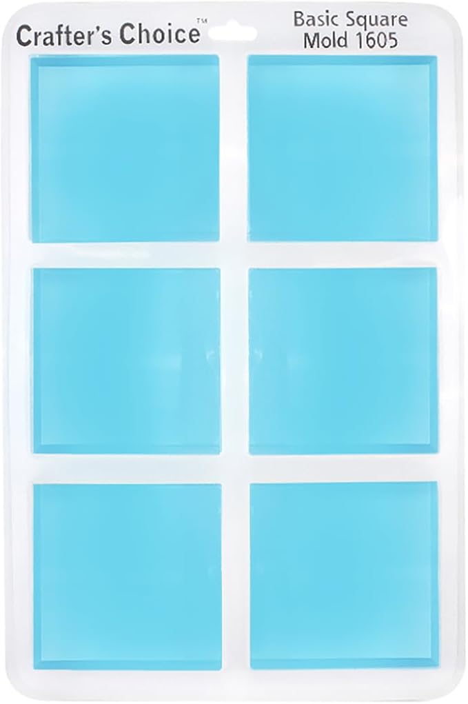 Crafters Choice - Basic Square Silicone Soap Mold - 1605