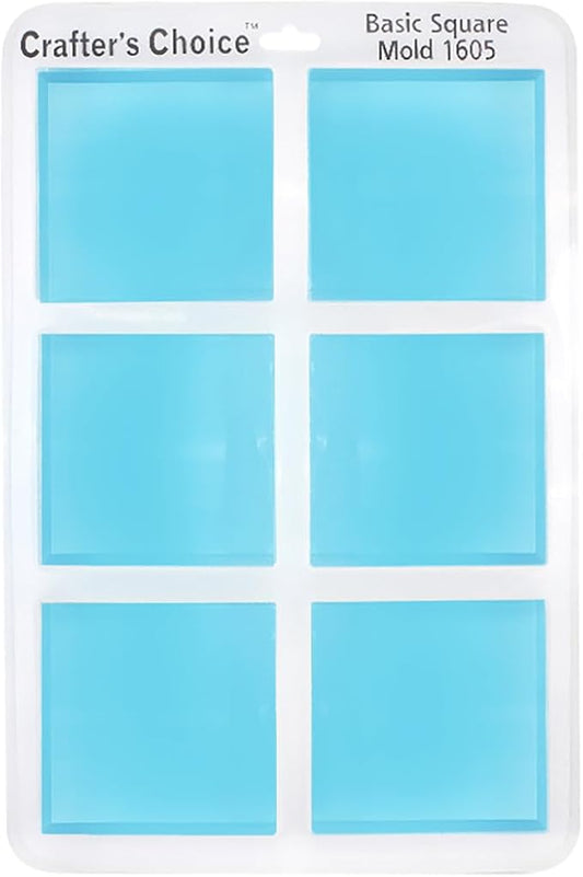 Crafters Choice - Basic Square Silicone Soap Mold - 1605