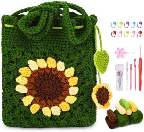 Pnytty Crochet Kits, Crochet Starters Kit with Crocheting Tools Supplies