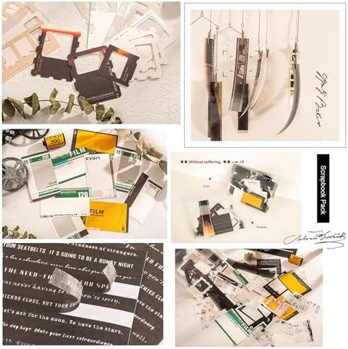 Doraking 94PCS Film Scrapbook Paper Packs for Journaling Supplies Planners
