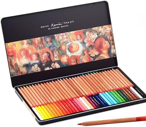 36 Thick Core Oil-Based Colored Pencils, Pastel Pencils