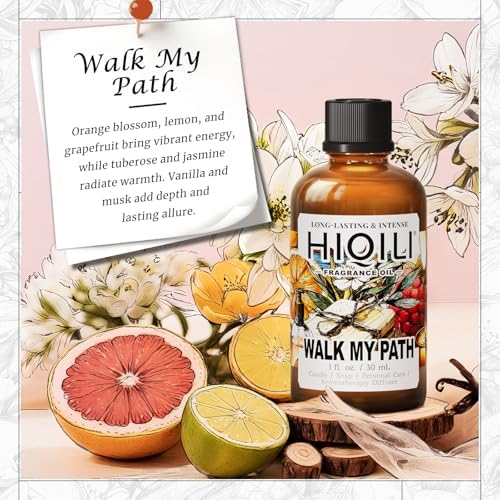 HIQILI Walk My Path Fragrance Oil for Diffuser, Candle & Soap Making