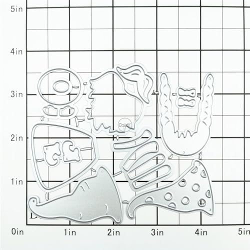 Patchwork Dwarf Characters Metal Cutting Dies for Card Making