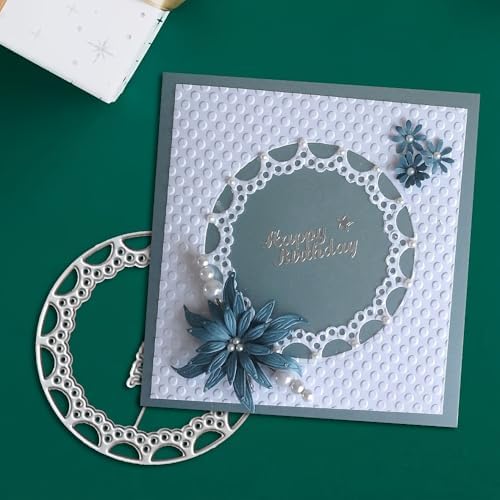 Lapoo Words Cutting Die for Scrapbooking - Durable, Cut Stencils for DIY Scrapbook Photo Album Decorative Paper Card, Card Making Supplies Party Wedding Decorations (Happy Birthday 3.1 x 3.1 in)