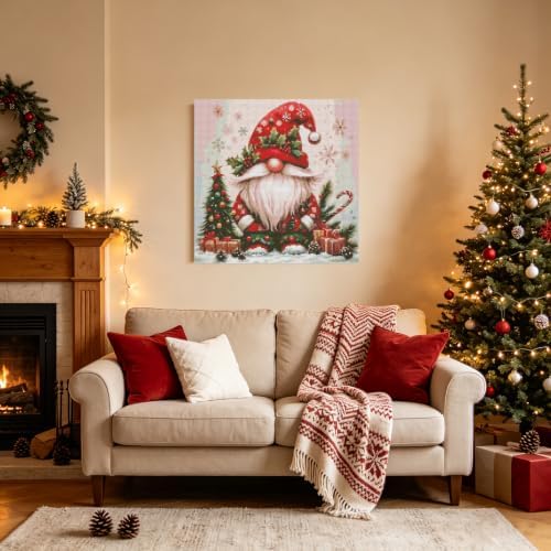 KYOQFVN Christmas Gnome Cross Stitch Kits for Adults, Stamped Cross Stitch Kits for Adults, 11 CT Needlepoint Cross-Stitch Patterns Dimensions Needlecrafts Embroidery Kits Arts and Crafts