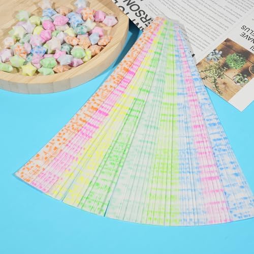 Wowagoga 840 Sheets Luminous Origami Star Paper Strip