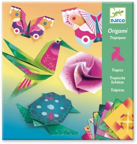 DJECO Origami Paper Craft Kit - Tropics (Level 3)